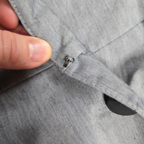 1980s Vintage Gray Office Career Made in USA Peplum Pencil Power Dress Size 14P - Picture 6 of 10